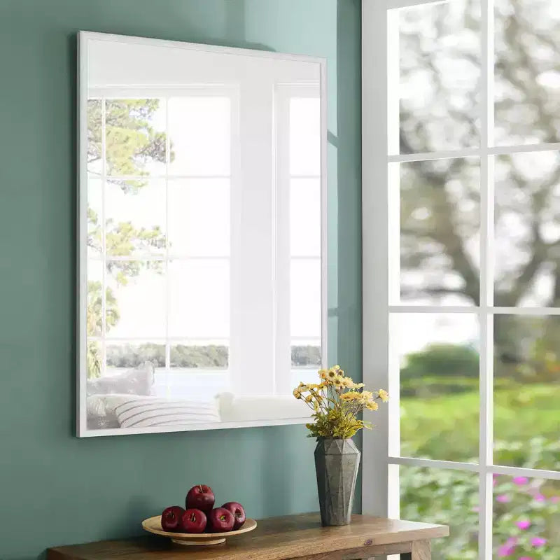 MAYEERTY Hanging Mirror Aluminum Alloy Thin Edge Right Angle Rectangle