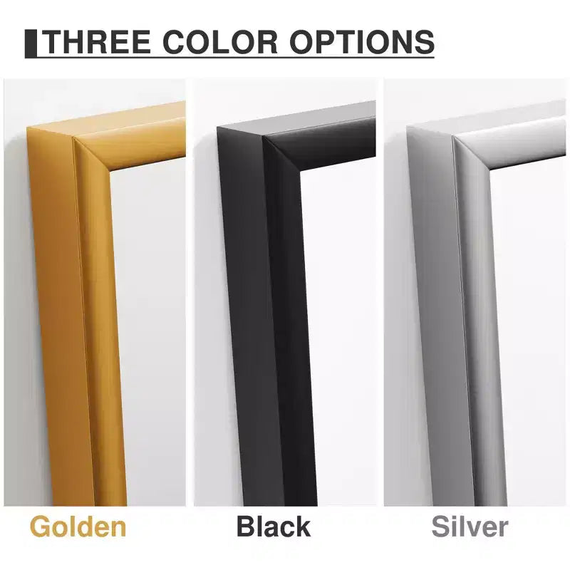MAYEERTY Hanging Mirror Aluminum Alloy Thin Edge Right Angle Rectangle