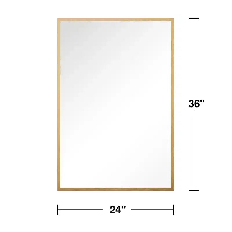 MAYEERTY Hanging Mirror Aluminum Alloy Thin Edge Right Angle Rectangle