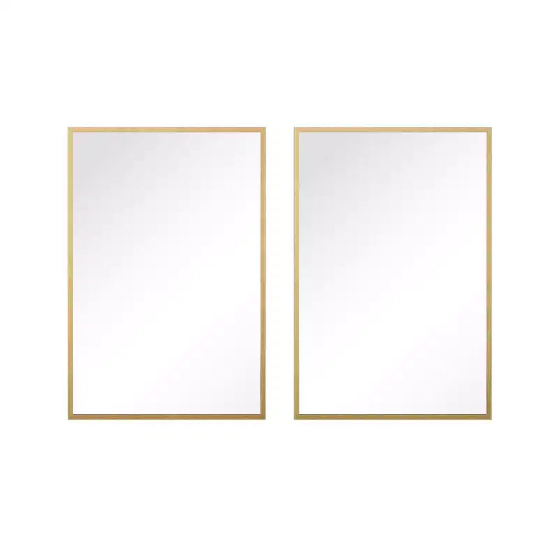 MAYEERTY Hanging Mirror Aluminum Alloy Thin Edge Right Angle Rectangle