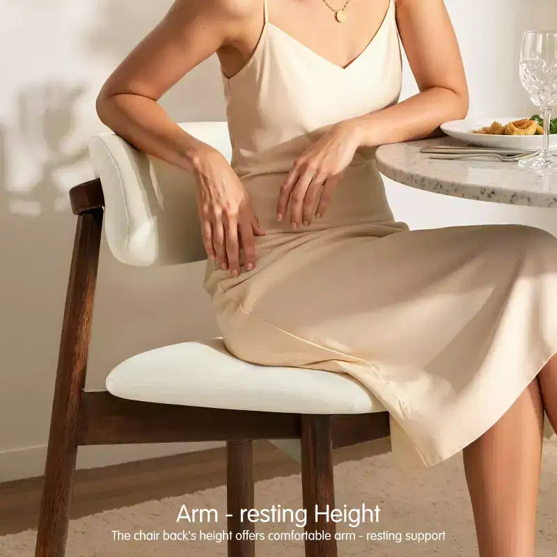 Subrtex Upholstered Solid Wood Dining Chair Modern Fabric Kitchen Side Chairs