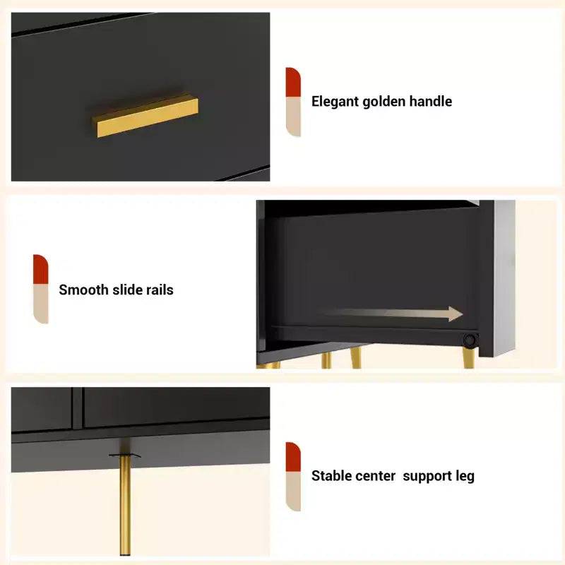 6 Drawer Dresser,Modern Chest of Drawers Organizer Storage with Drawers,Large Storage Cabinet,Modern Design Dresser for Bedroom,Living Room,Porch