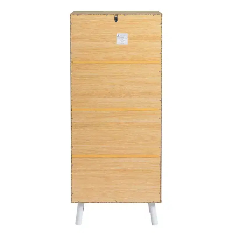 Karl Home 5-Drawer White MDF (Medium-Density Fiberboard) 19.69in. W Chest of Drawer