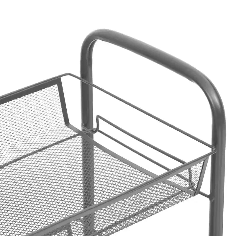 CLIHOME 5 Tier Mesh Rolling File Utility Cart Storage Basket Home Office Trolley Kitchen Pantry Organizers