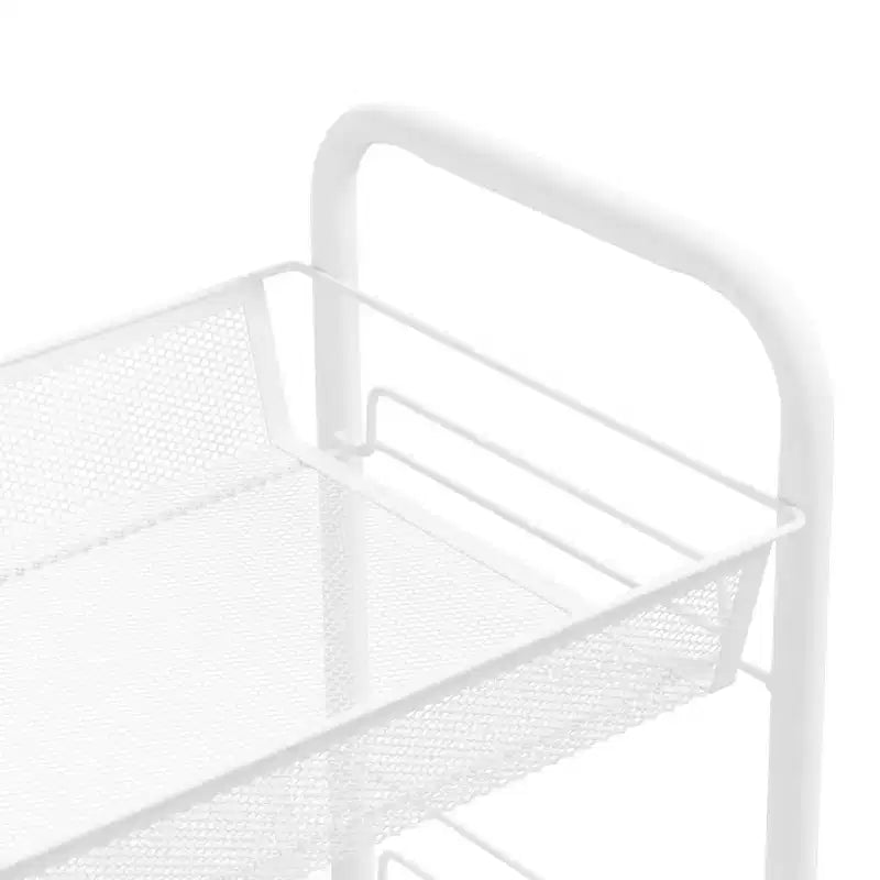 CLIHOME 5 Tier Mesh Rolling File Utility Cart Storage Basket Home Office Trolley Kitchen Pantry Organizers