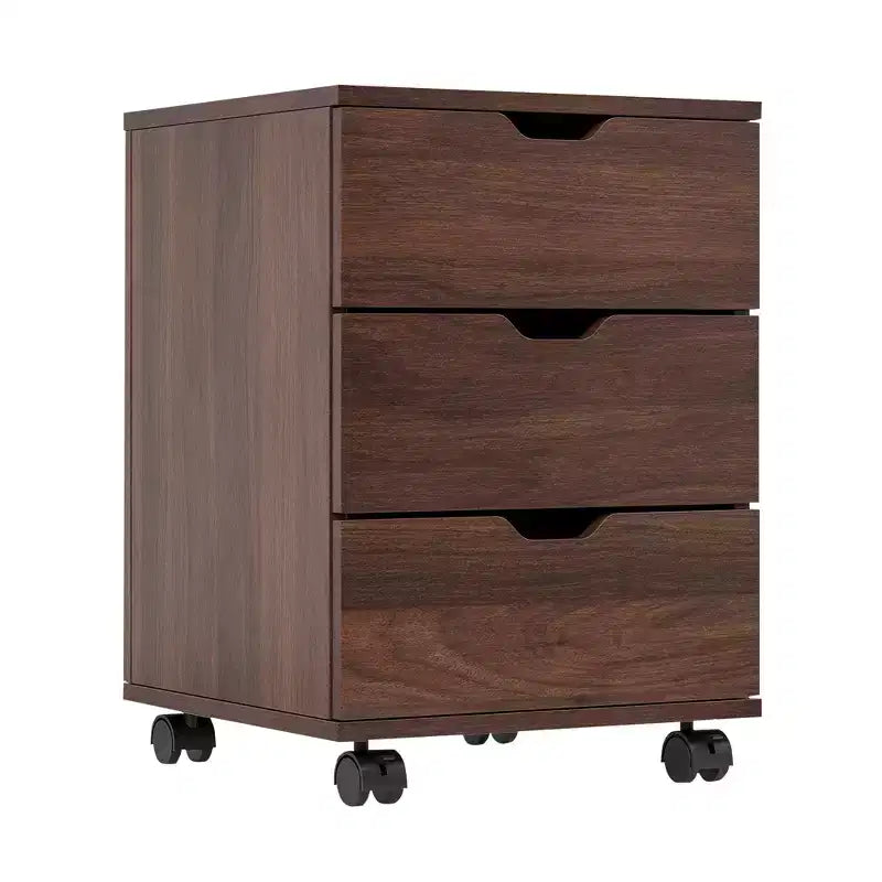 MAYEERTY 1622 Inch White 3-Drawer Vertical Wood File Cabinet - With Casters, Fully Assembled for Home Office