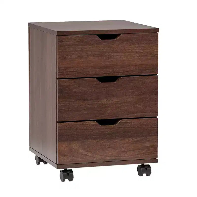 MAYEERTY 1622 Inch White 3-Drawer Vertical Wood File Cabinet - With Casters, Fully Assembled for Home Office
