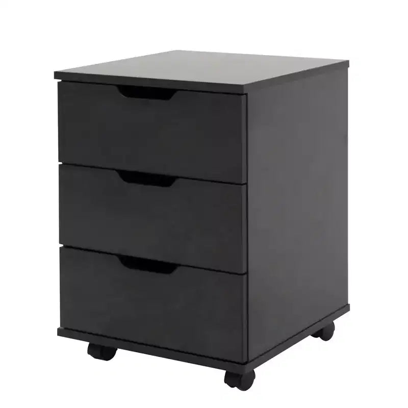 MAYEERTY 1622 Inch White 3-Drawer Vertical Wood File Cabinet - With Casters, Fully Assembled for Home Office