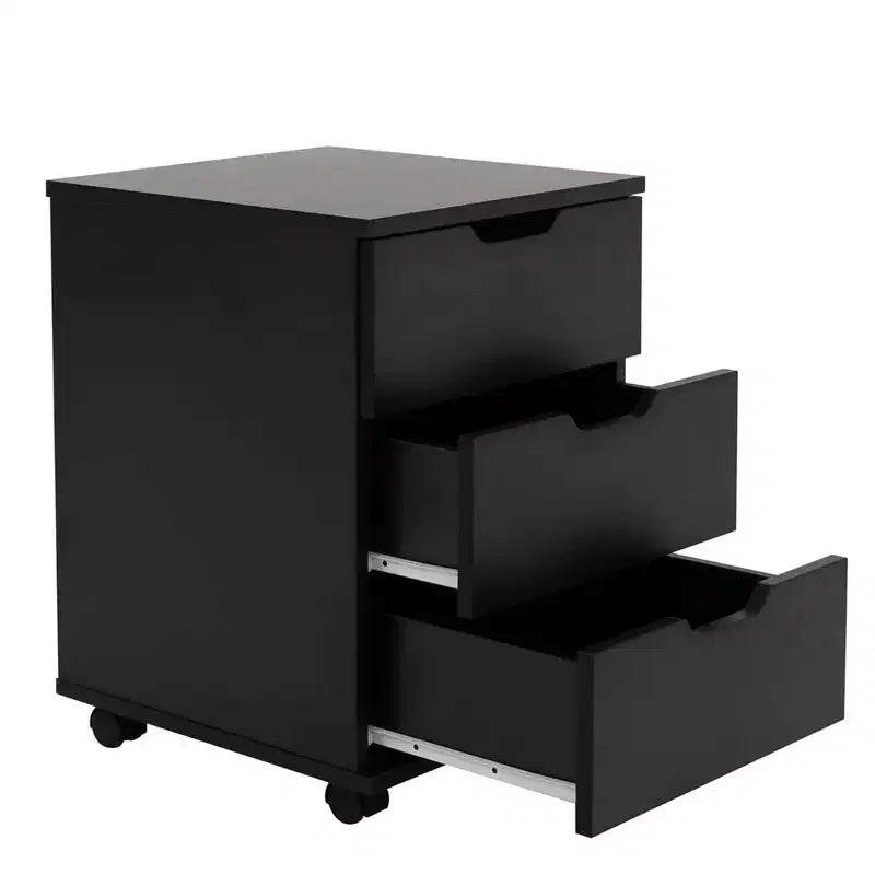MAYEERTY 1622 Inch White 3-Drawer Vertical Wood File Cabinet - With Casters, Fully Assembled for Home Office