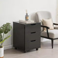 MAYEERTY 1622 Inch White 3-Drawer Vertical Wood File Cabinet - With Casters, Fully Assembled for Home Office