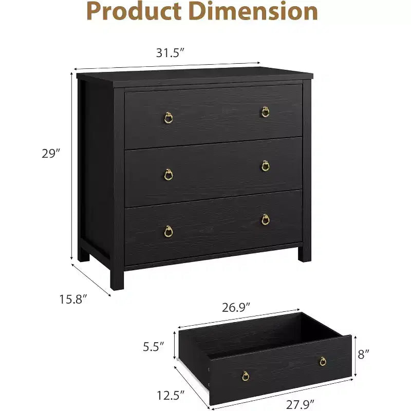7-Drawer Dresser,Modern Wooden Storage Chest of Drawers,Dresser TV Stand,Wood Drawer Organizer with Handles for Bedroom,Living Room,Hallway,White
