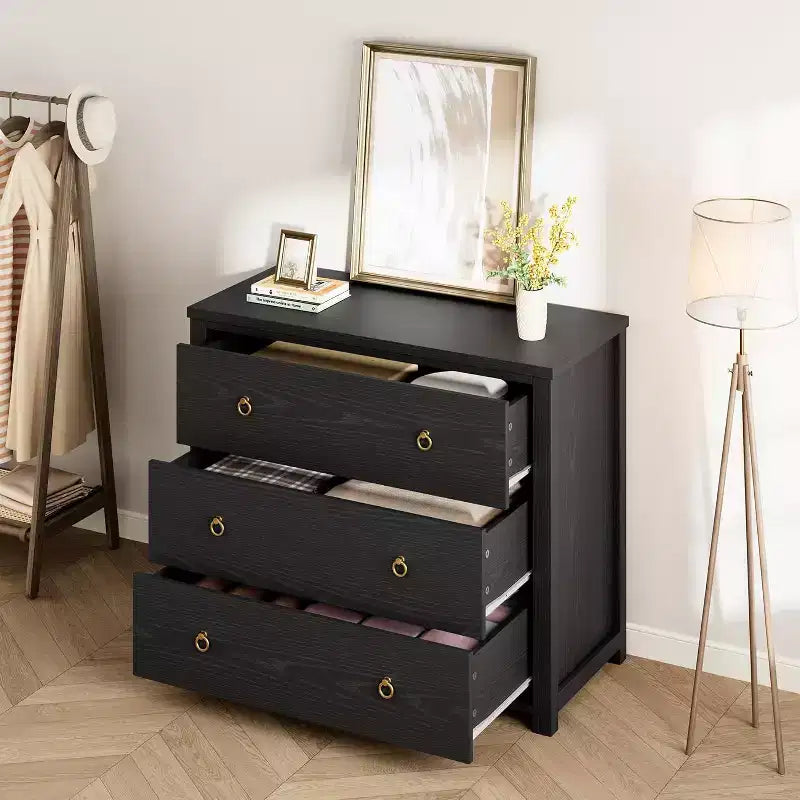 7-Drawer Dresser,Modern Wooden Storage Chest of Drawers,Dresser TV Stand,Wood Drawer Organizer with Handles for Bedroom,Living Room,Hallway,White