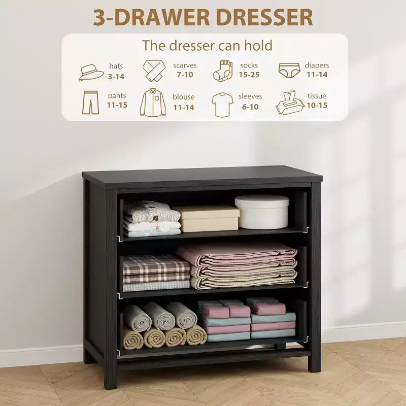 7-Drawer Dresser,Modern Wooden Storage Chest of Drawers,Dresser TV Stand,Wood Drawer Organizer with Handles for Bedroom,Living Room,Hallway,White