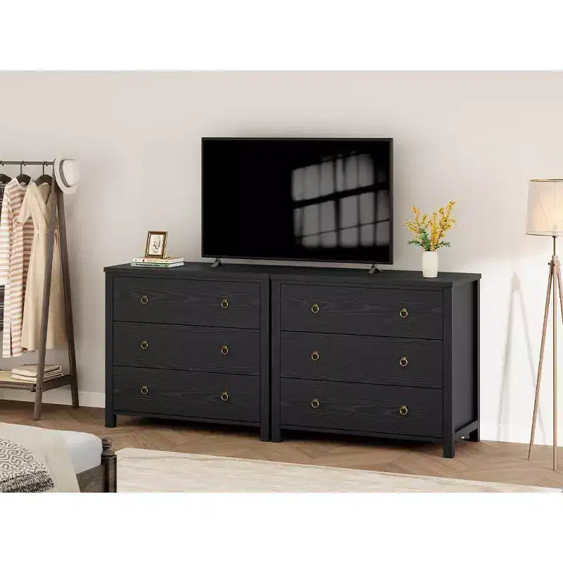 7-Drawer Dresser,Modern Wooden Storage Chest of Drawers,Dresser TV Stand,Wood Drawer Organizer with Handles for Bedroom,Living Room,Hallway,White