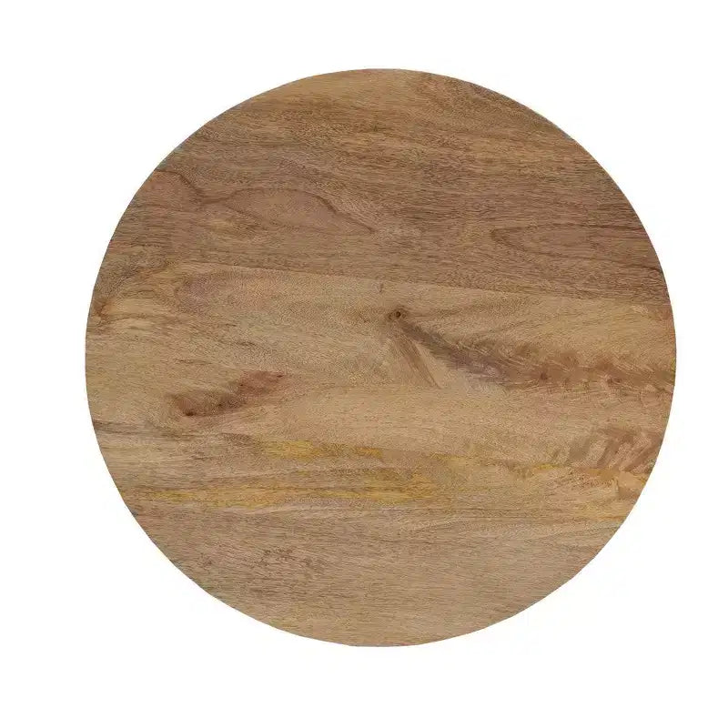 Royal Hampton 18.5 Round Handcrafted Side End Table | Mango Wood