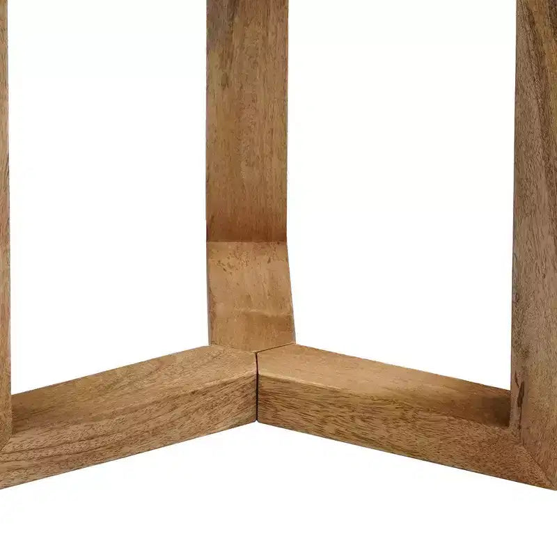 Royal Hampton 18.5 Round Handcrafted Side End Table | Mango Wood