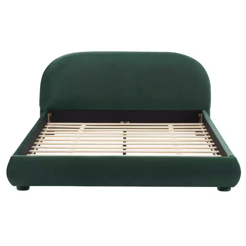 Christopher Knight Home Emilia Modern Upholstered Platform Bed with Curved Headboard