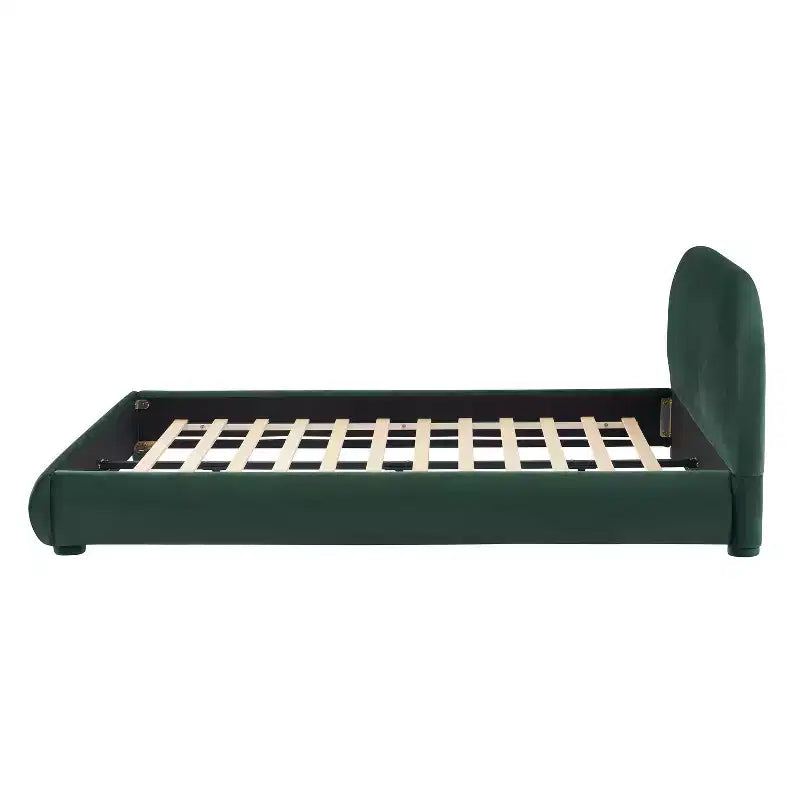 Christopher Knight Home Emilia Modern Upholstered Platform Bed with Curved Headboard