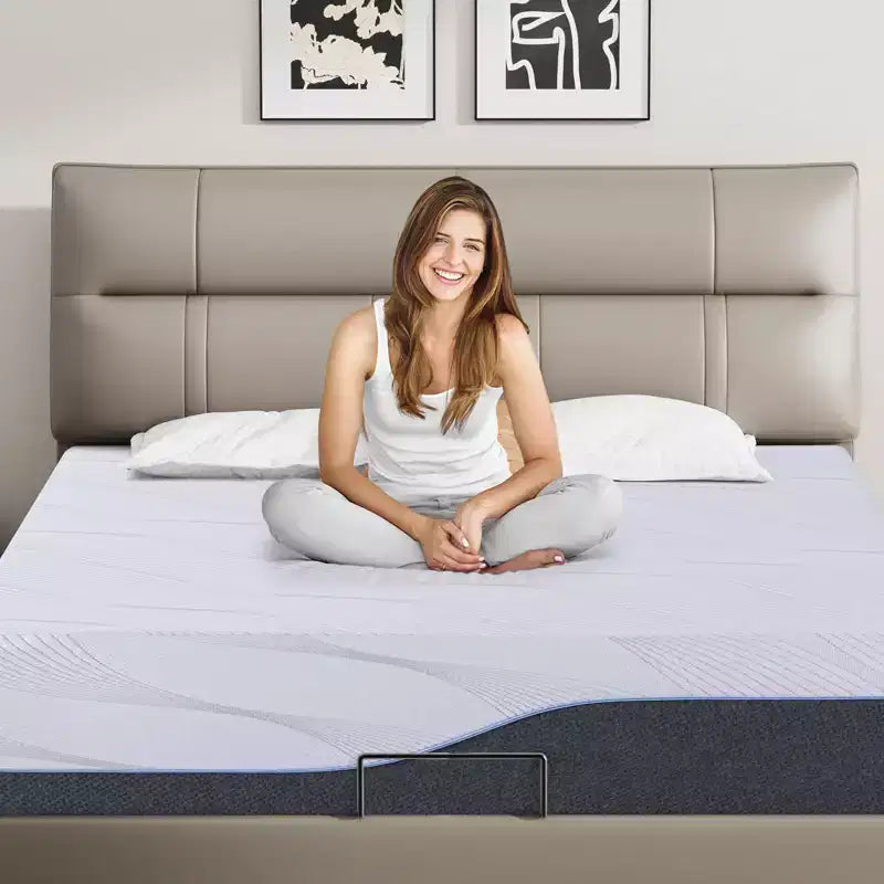 Dyonery Firm Memory Foam Mattress Twin XL Size Premier Cooling Green Tea/Gel Bed-Mattress