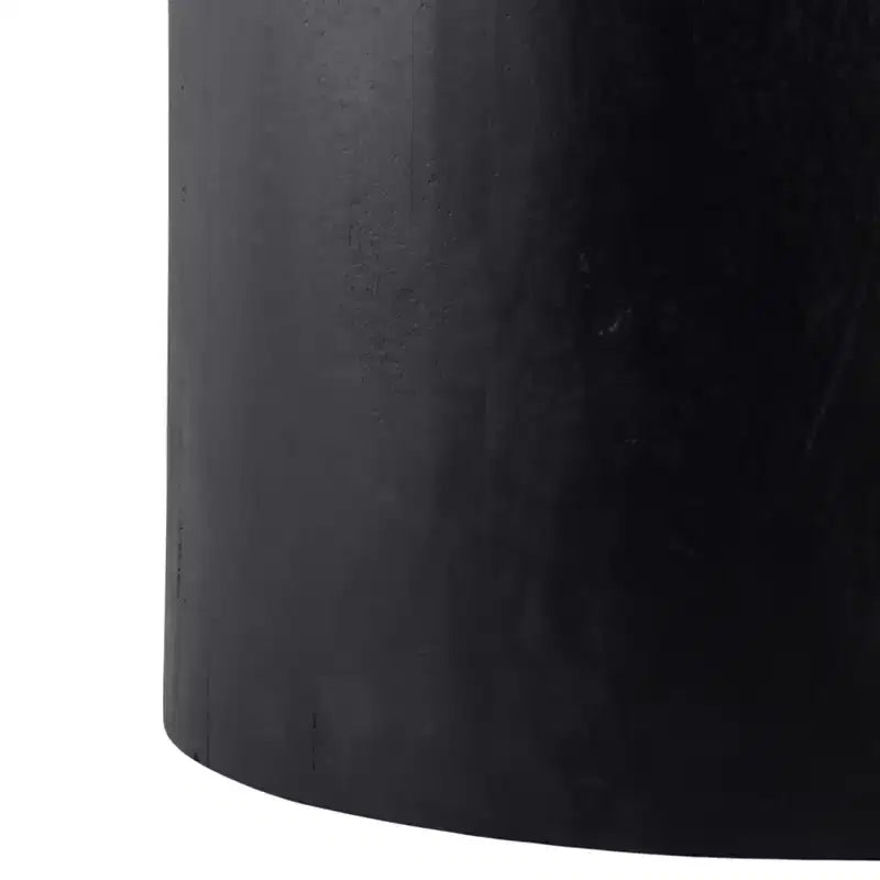 Modern Stone & Mango Wood Accent Table with Sleek Marble Top, Contemporary Round Design, Durable Solid Wood Base for Stylish Home Decor