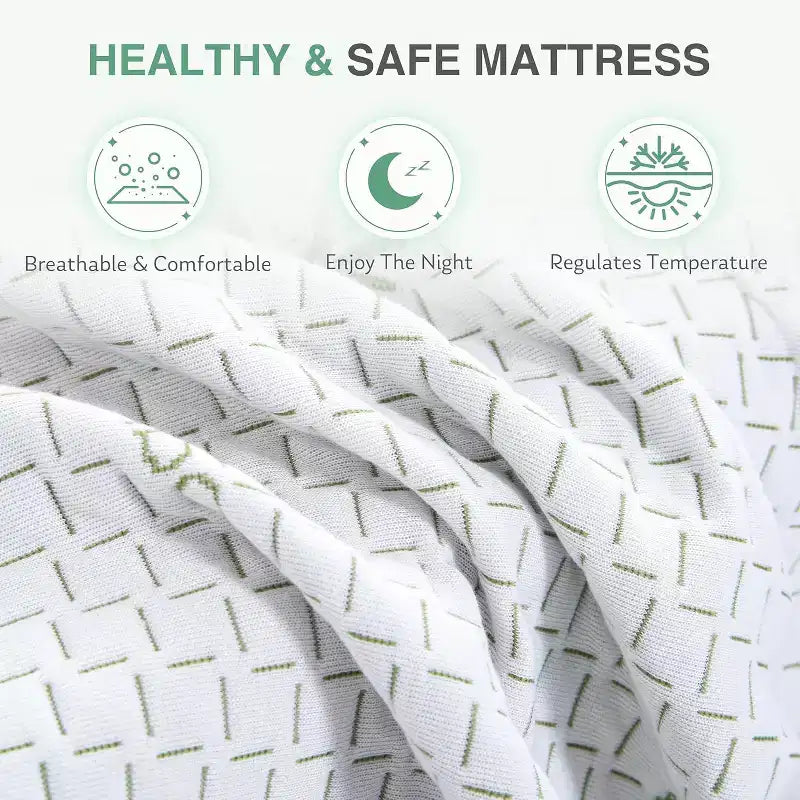 8 10 Inch Memory Foam Mattress in a Box Medium Firm Gel Foam with Cooling Bamboo Cover Fiberglass-Free CertiPUR-US Certified Bed