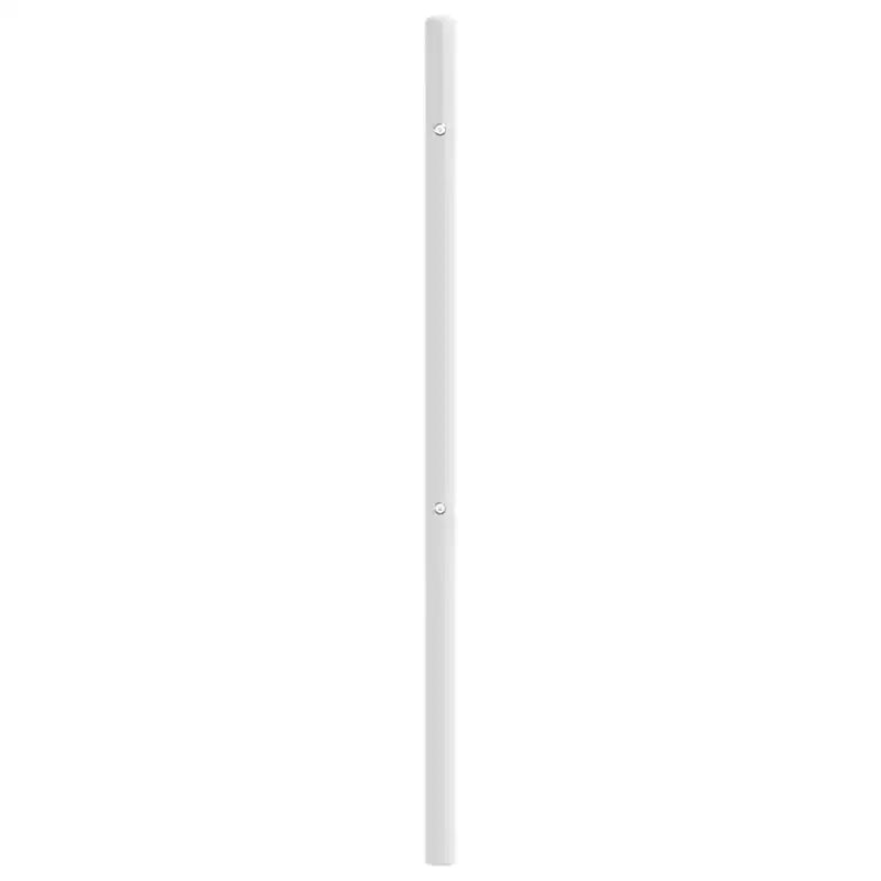 vidaXL Durable Metal Headboard for California King Size Beds, Easy Assembly, Modern Style White
