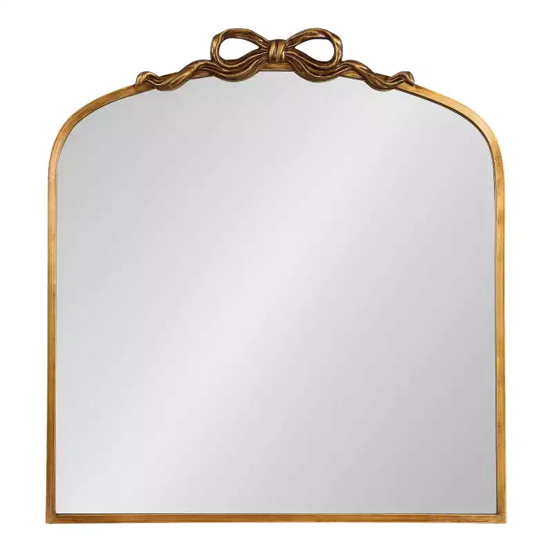 Kate and Laurel Arendahl Ribbon Arched Mirror, Gold, 28x30