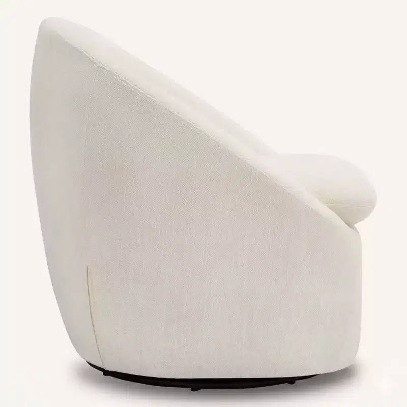Bekrvio Swivel Accent Chair, Chenille Upholstered Barrel Chair with Thick Cushion, Modern Lounge Chair with Metal Base for Living Room Bedroom