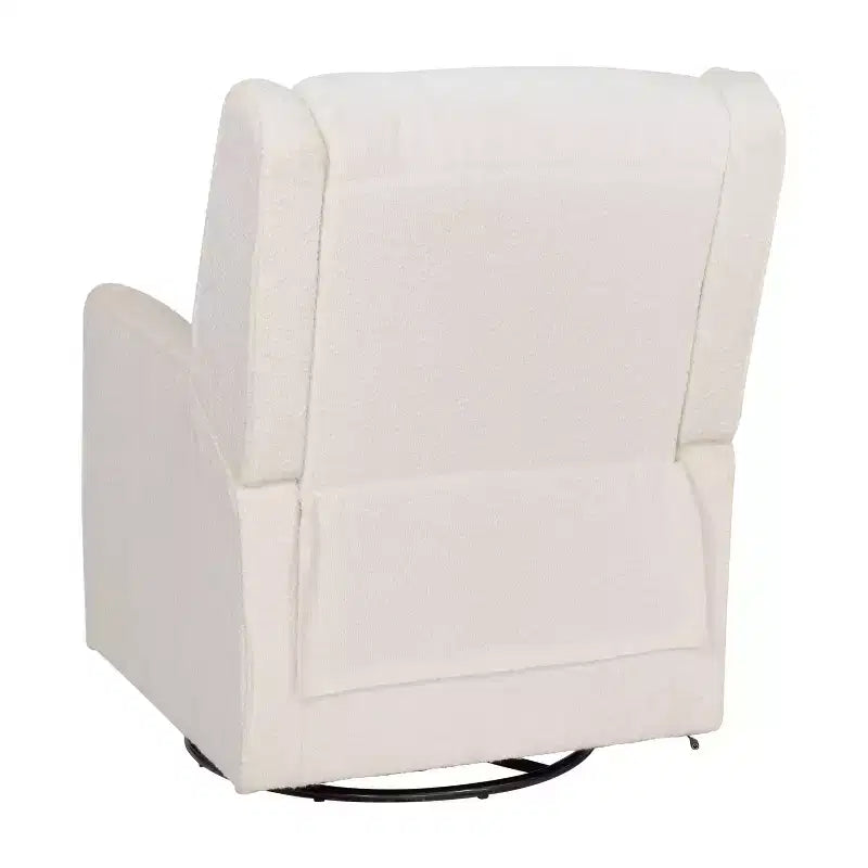 Emma and Oliver Swivel Glider Rocker Recliner with USB/USB-C Charging Ports, Manual 270 Degree Swivel Recliner