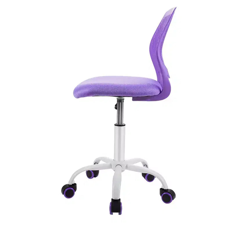 Costway Kids Desk Chair Ergonomic Swivel Children Mesh Study Height Adjustable Rose/Blue/Turquoise/Purple/Gray/Light Green