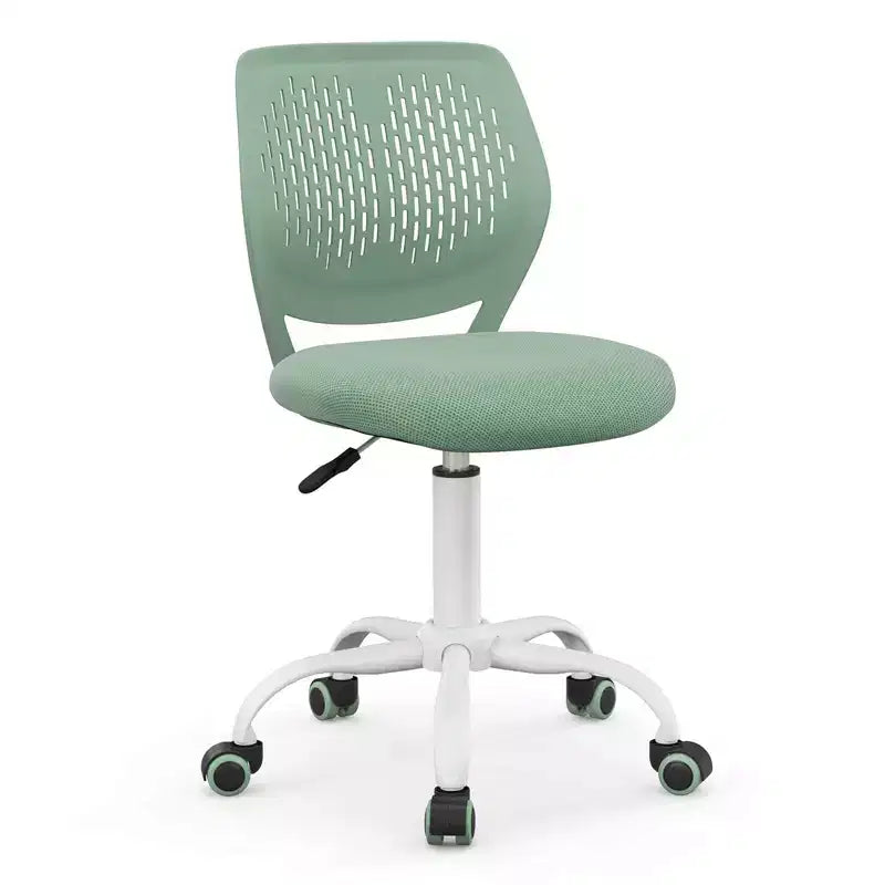 Costway Kids Desk Chair Ergonomic Swivel Children Mesh Study Height Adjustable Rose/Blue/Turquoise/Purple/Gray/Light Green
